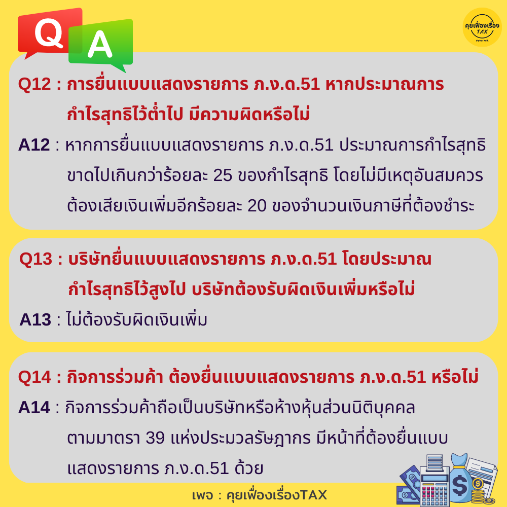 สารพันคำถามเกี่ยวกับการยื่นแบบแสดงรายการ ภ.ง.ด.51